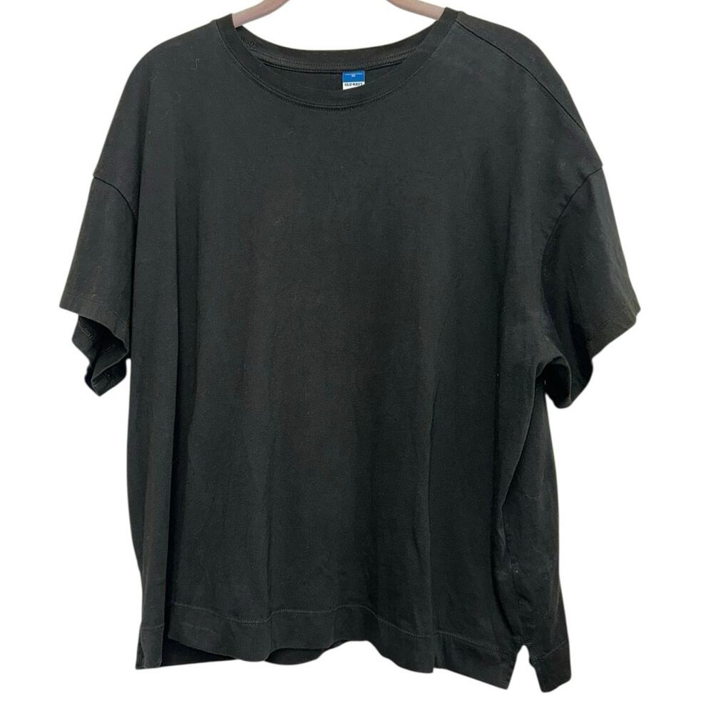 Old Navy Black Vintage Crew Neck T-Shirt XL